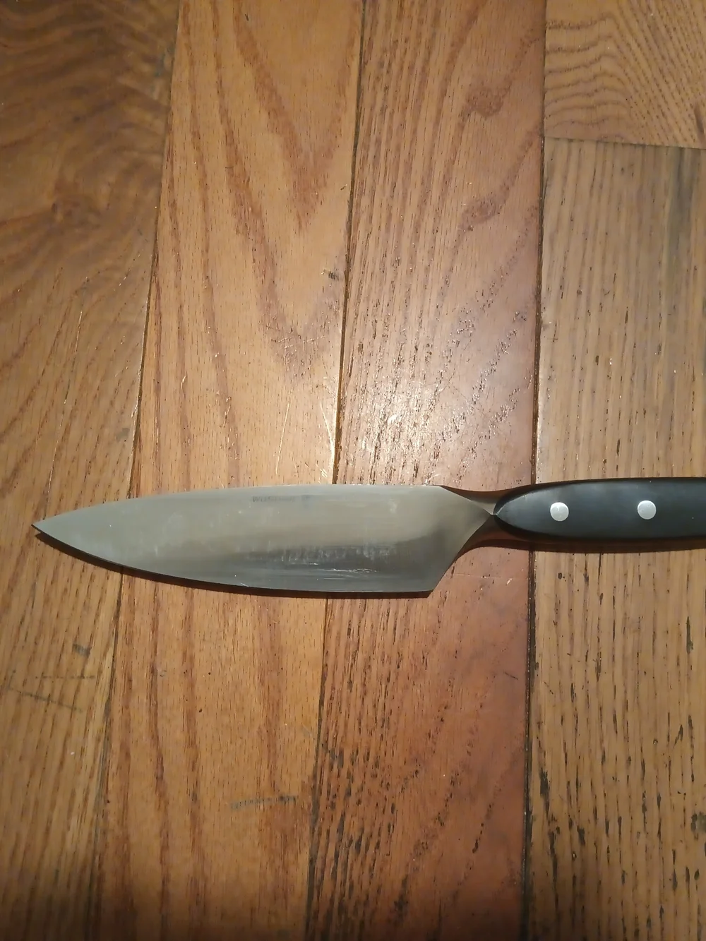 Wusthof Precision William Sonoma Chef Knife with Magnet cover.
